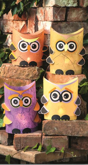 643 Stimmung Eulen-Laterne