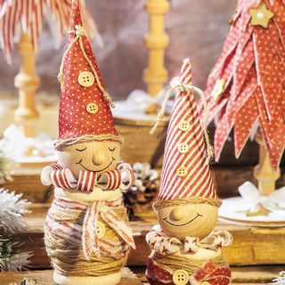 Instrukcje: Kreatywny zestaw drewnianych szpulek krasnali