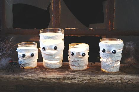 Selbstgemachte Halloween-Deko