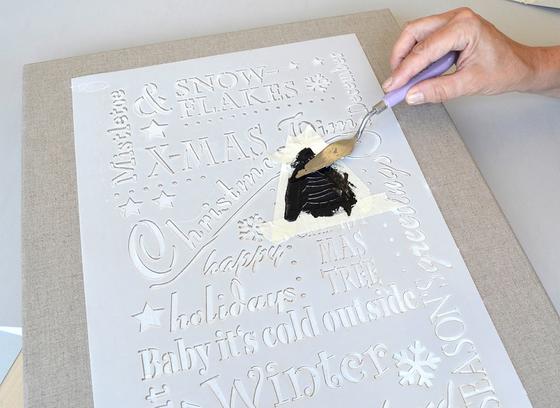 Schriftzug auf Keilrahmen