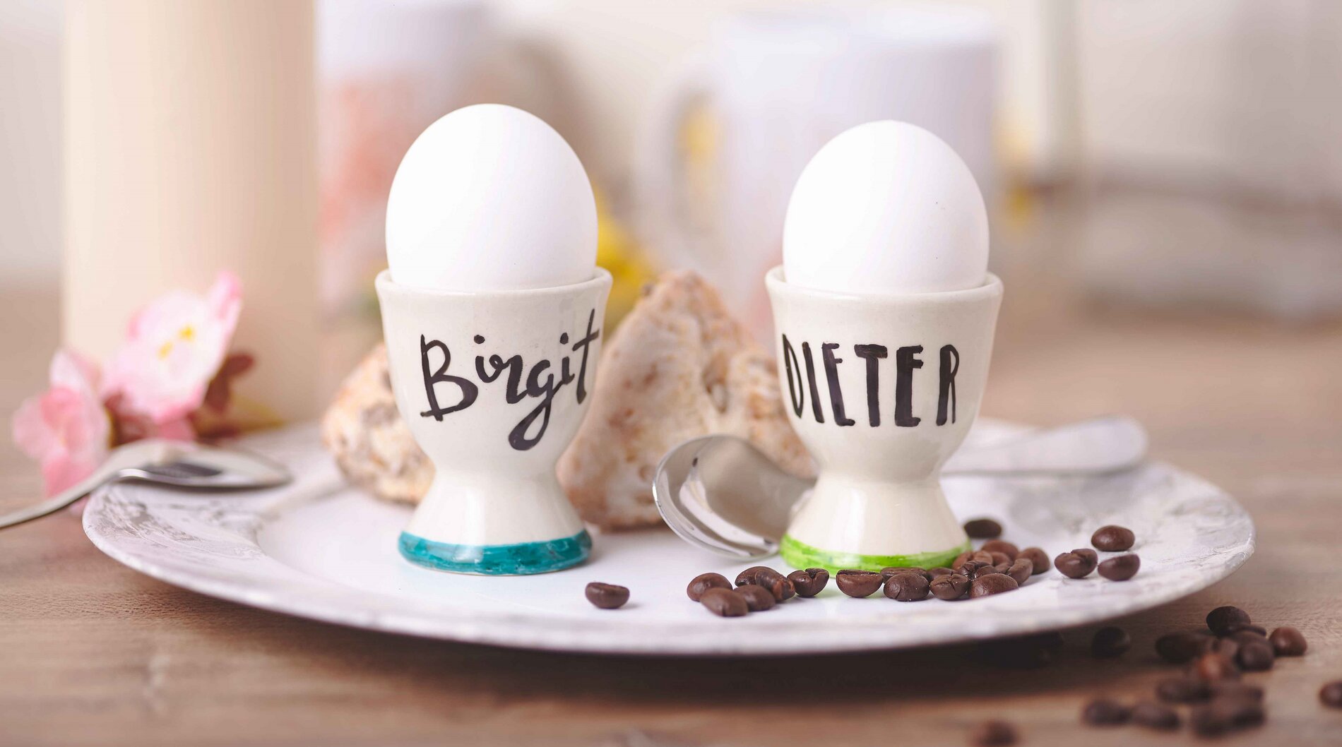 Eierbecher für Verliebte