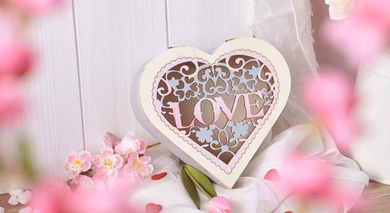 Herz zum Valentinstag