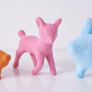 pappmaché-tiere flockpulver