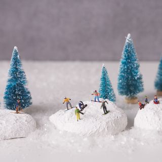 Kamienie z miniaturowym krajobrazem