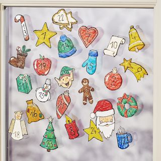 fensterbemalung adventskalender