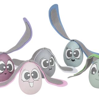 VBS Zestaw kreatywny "Zabawne styropianowe króliczki"