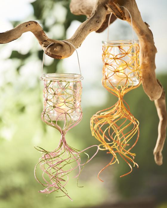 Glaslaterne makramee