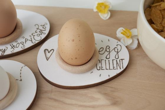 Eierbecher aus Holz für Ostern gestalten