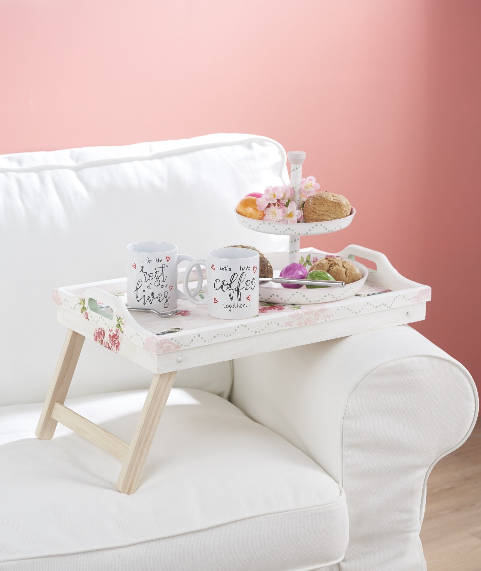 Romantische Tischdekoration