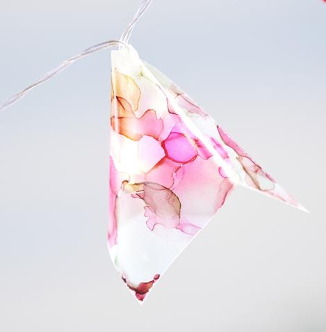 lichterkette alcohol ink