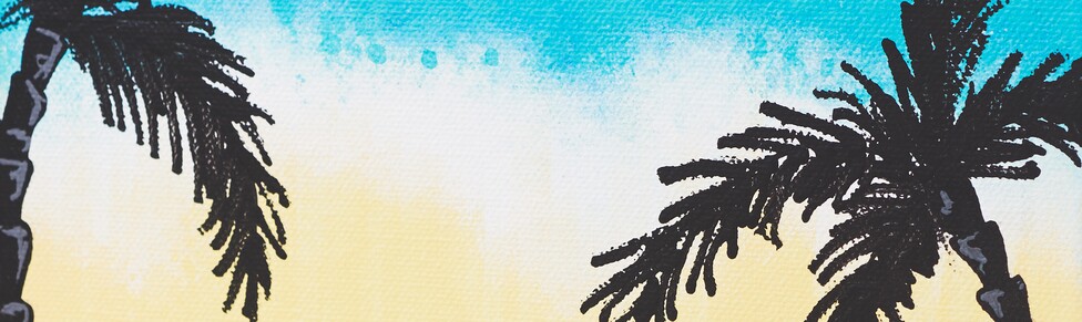 Painting with acrylic markers -South Sea magic