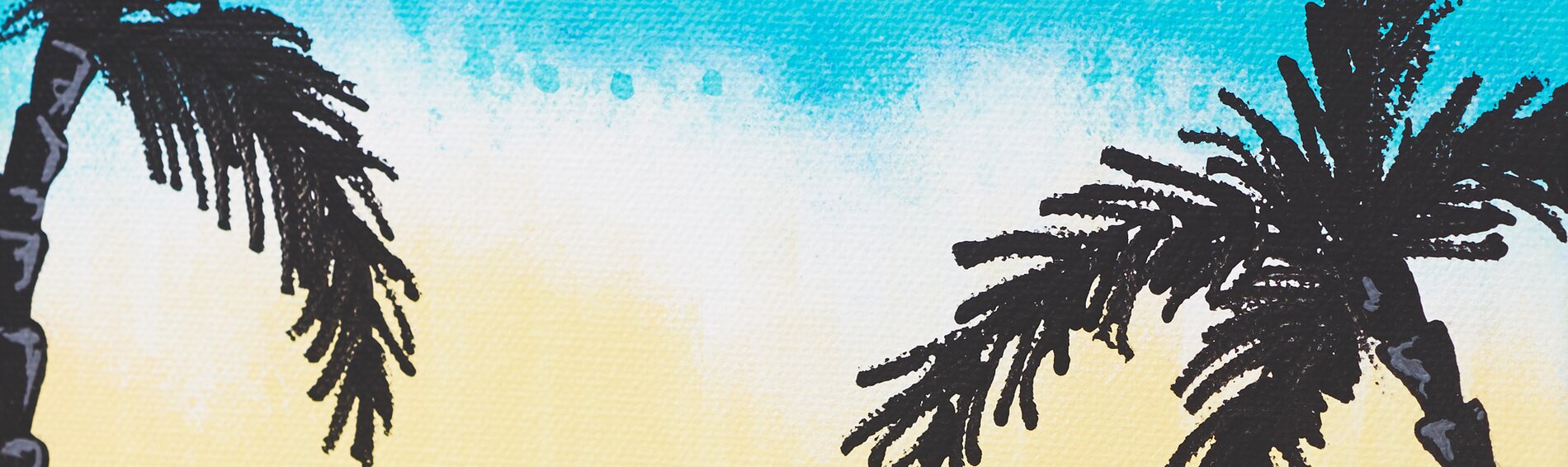 Painting with acrylic markers -South Sea magic