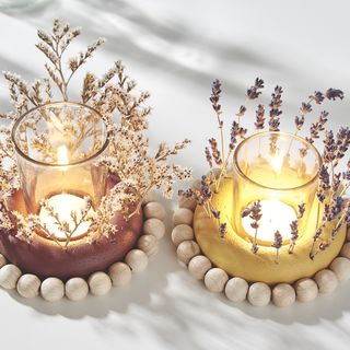 Trockenblumen Tischkranz