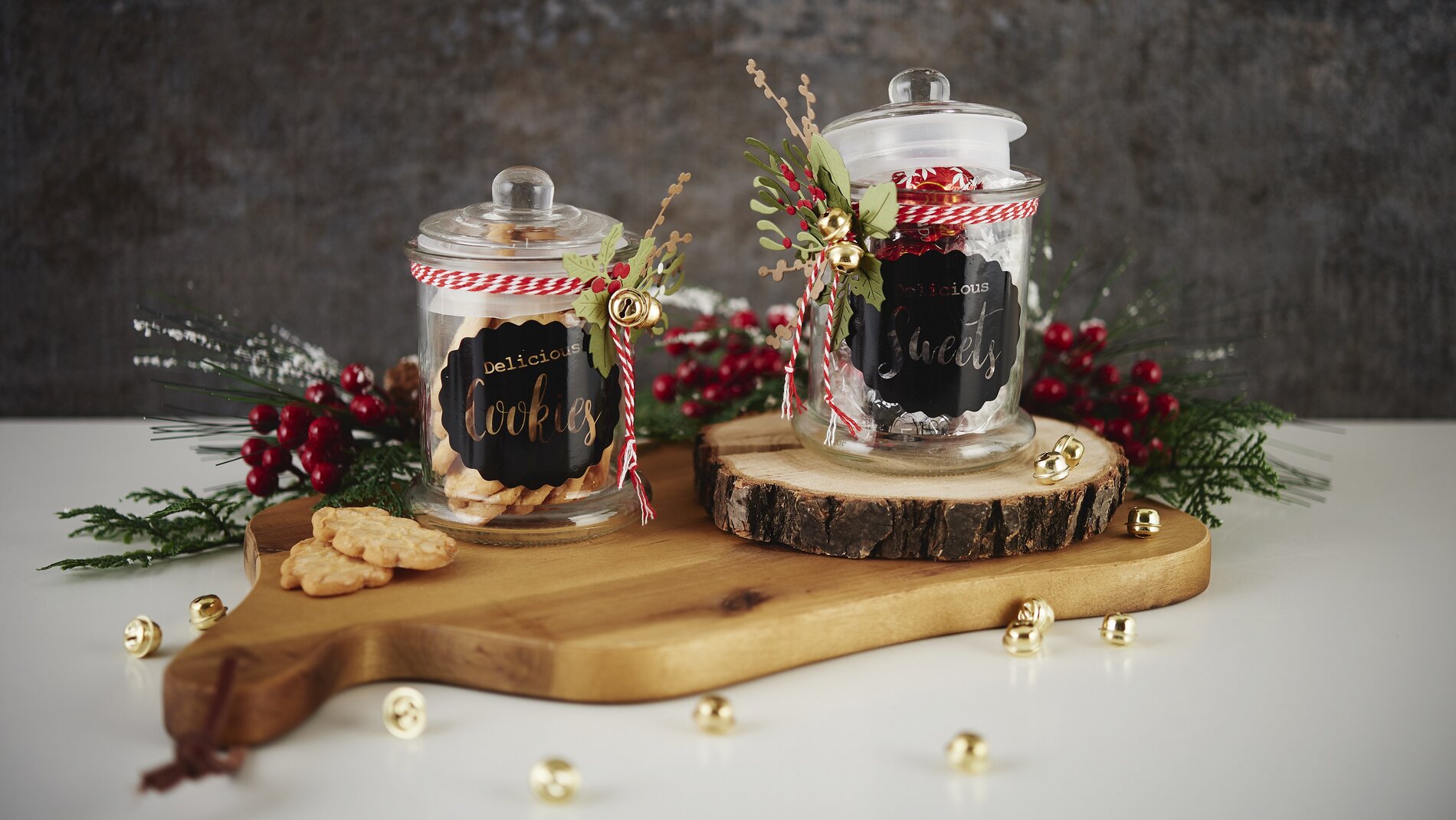 Weihnachtliches Vorratsglas