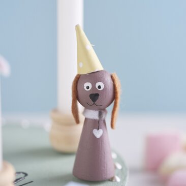 Geburtstagsteller Hund