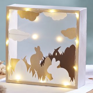 Österliche Szene aus Papier