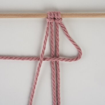 Spiralknoten nach links gedreht 1