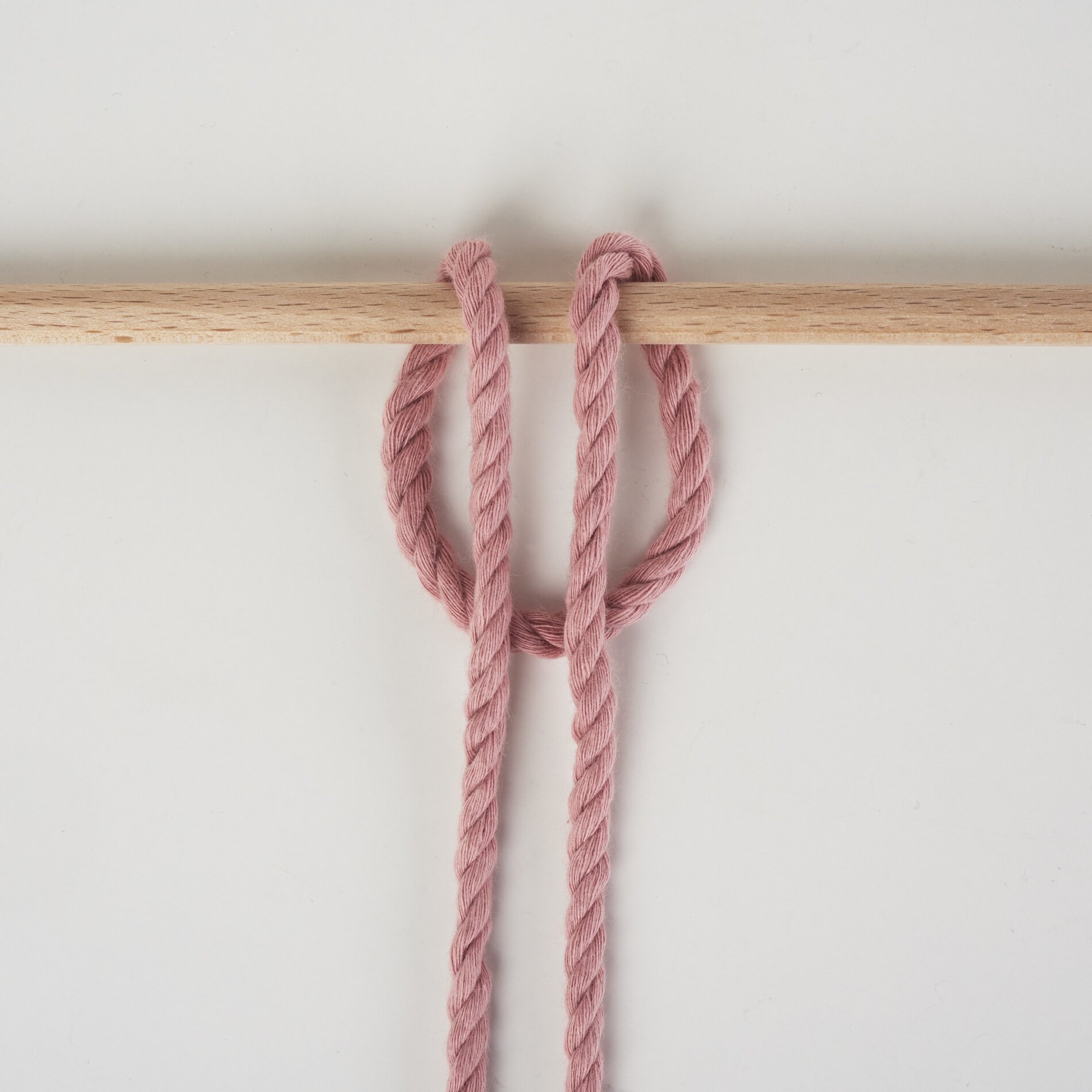 Lerchenkopfnoten rückwärts 2