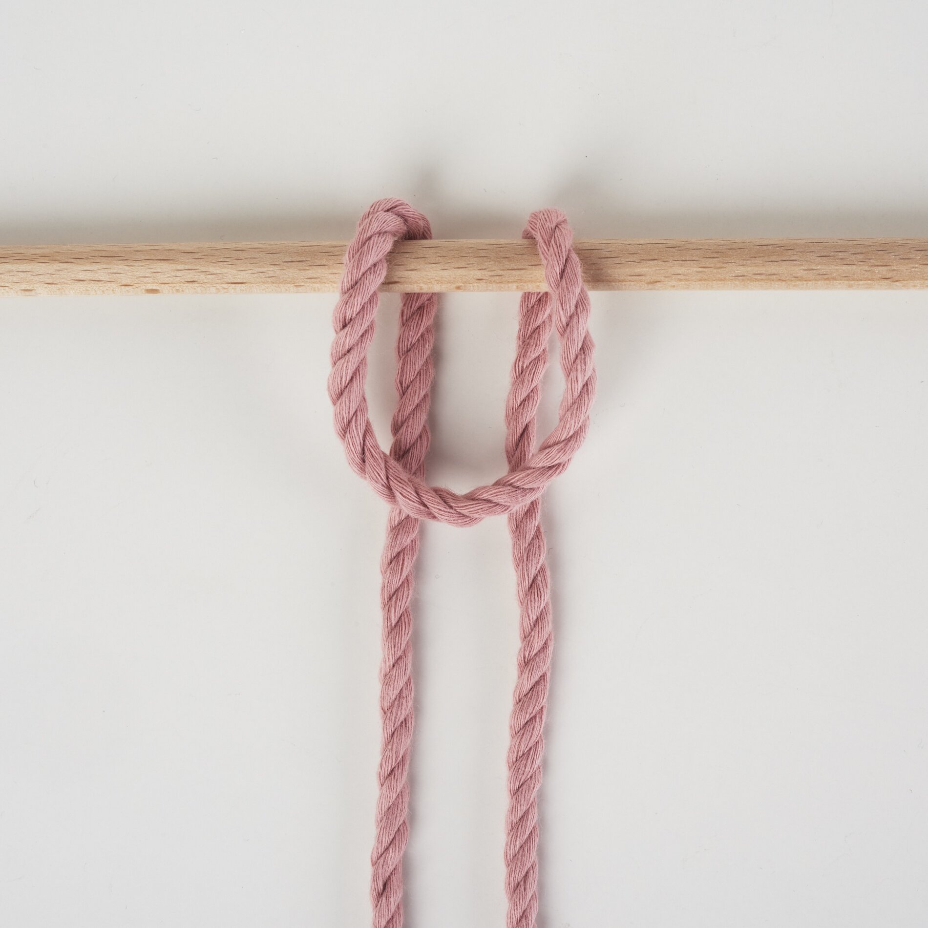 Lerchenkopfknoten vorwärts 2