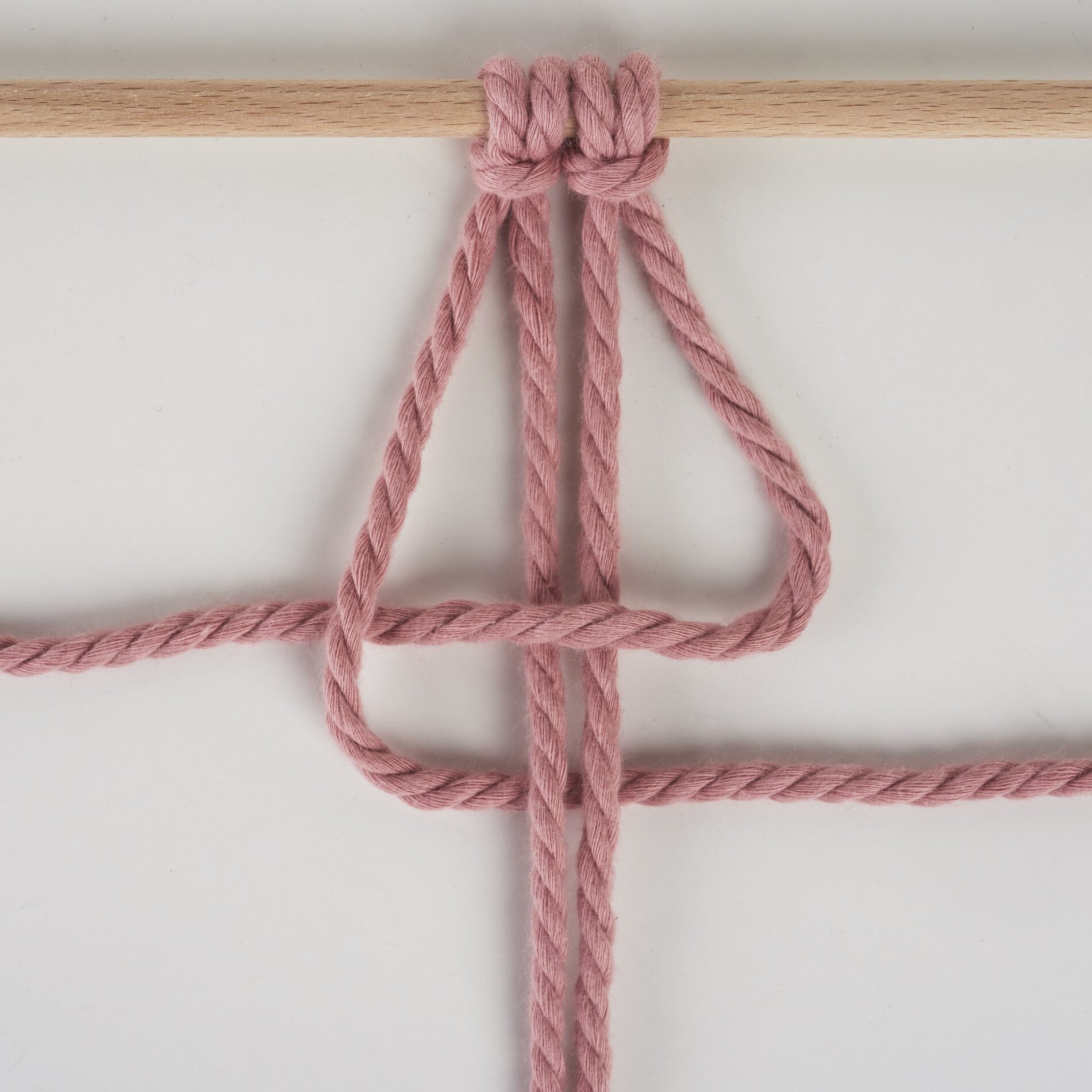 Kreuzknoten nach rechts gerichtet 2