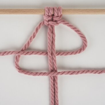 Kreuzknoten nach rechts gerichtet 6