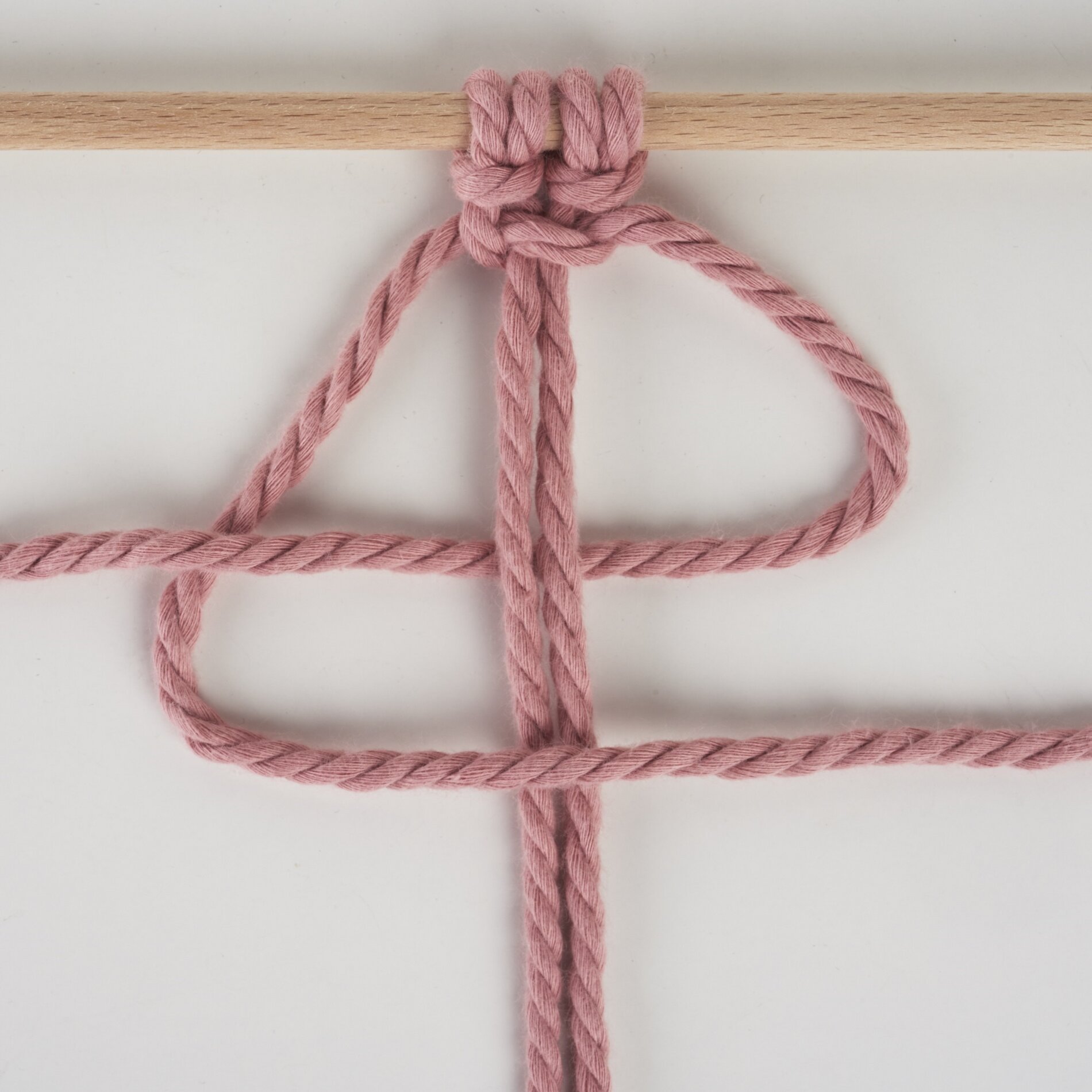 Kreuzknoten nach rechts gerichtet 6