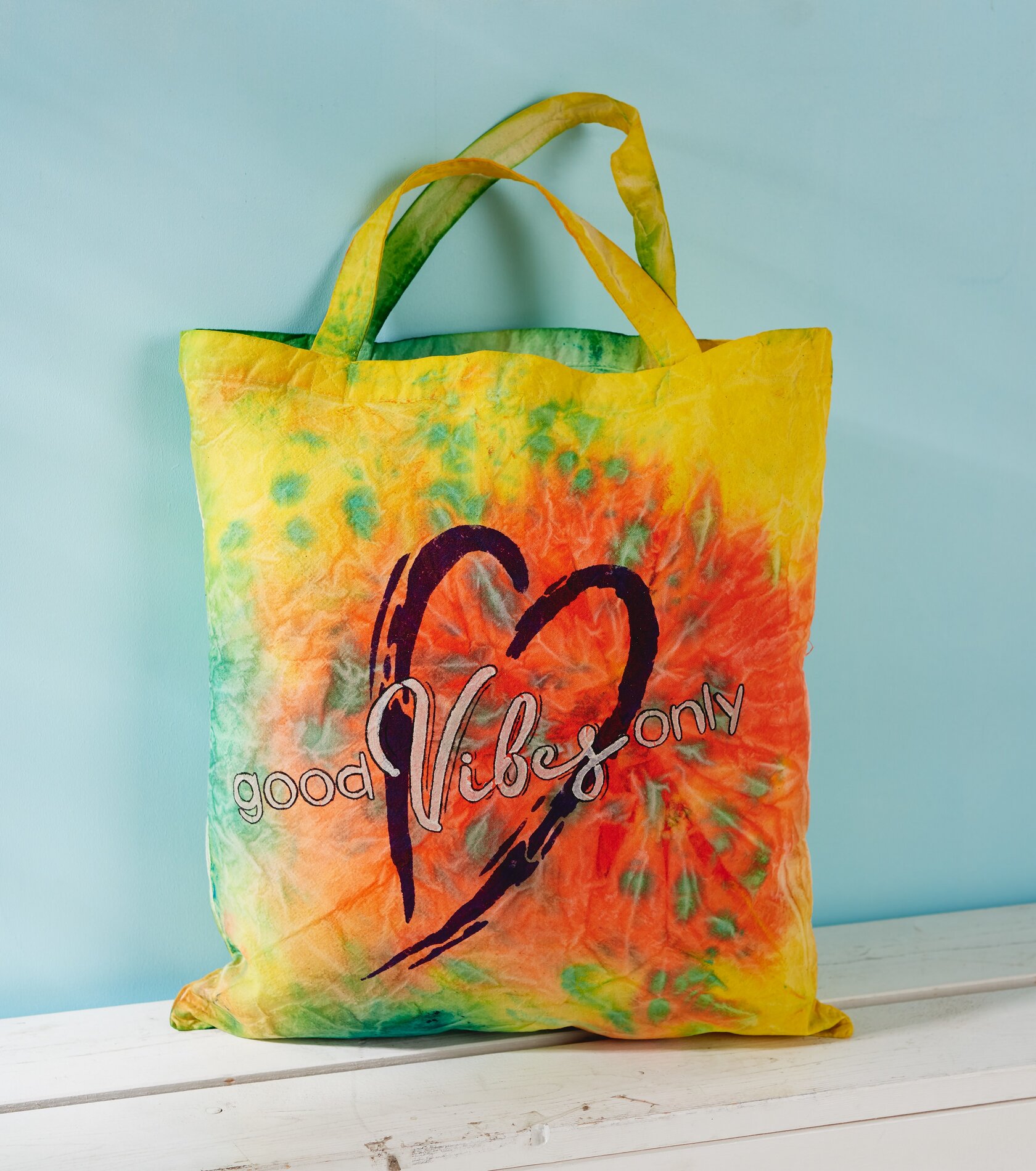 Taschen batiken mit der Tie-Dye Technik