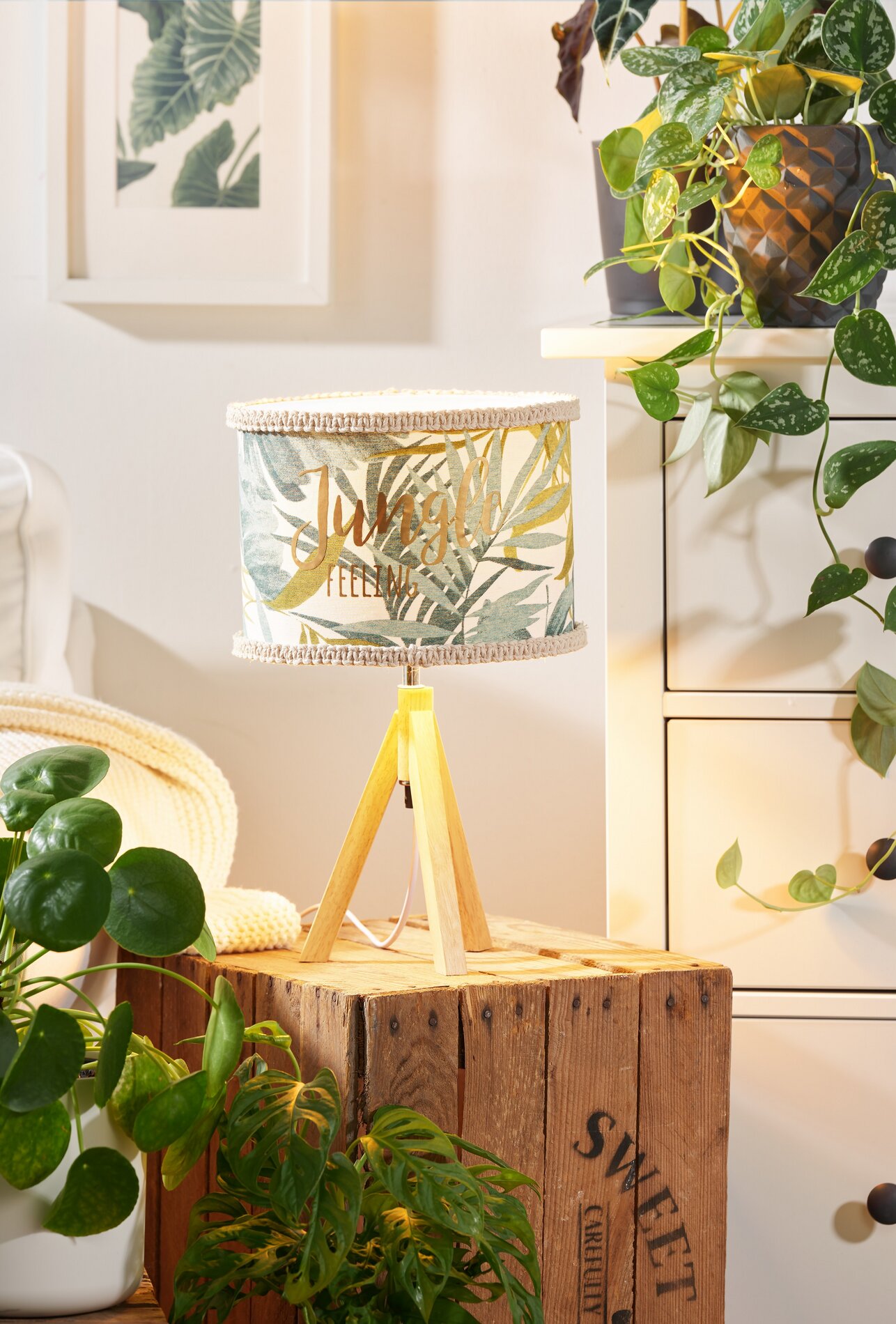 Lampe im Urban Jungle Look gestalten
