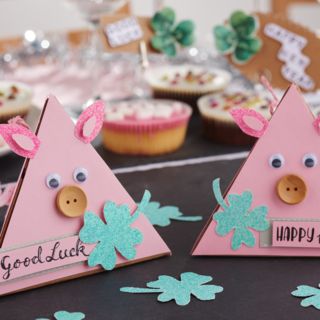 DIY Glücksschweine aus Papier