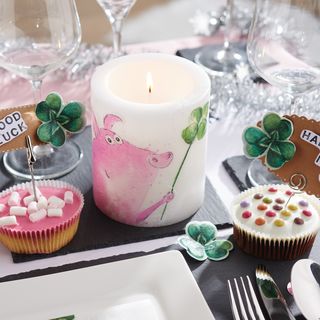 Tischdeko für Silvester basteln