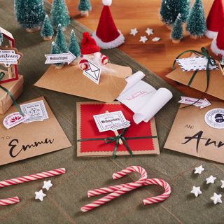 weihnachtspost mit stempel