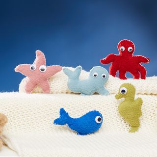 Fleece Fabric Sea Animals