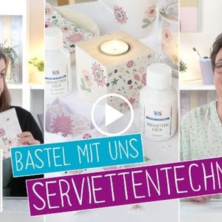 Wideo rzemieślnicze - Technika serwetkowa Craft with us
