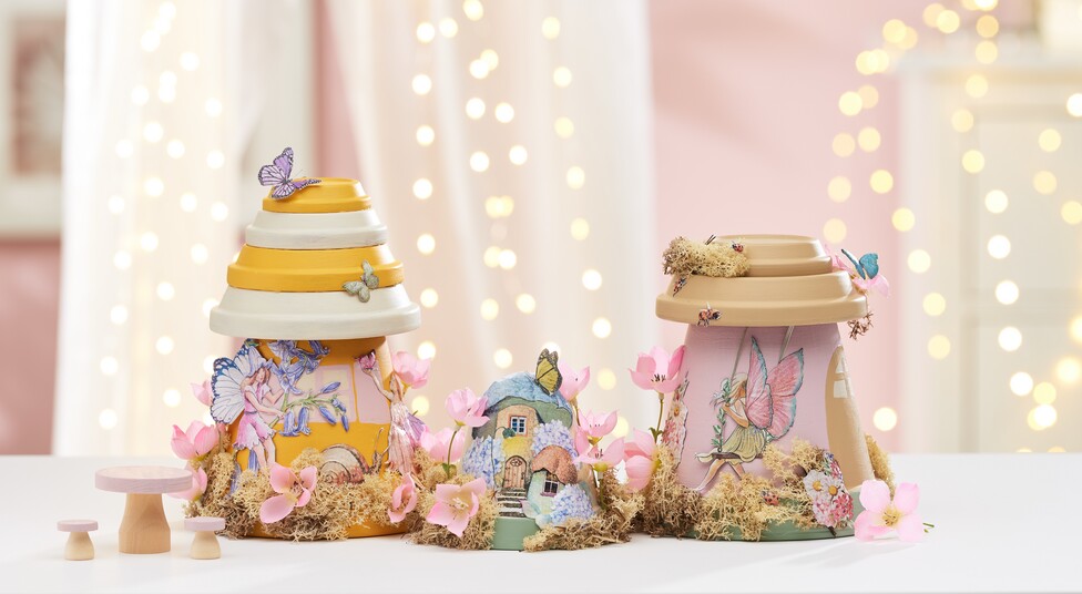 Feenhäuser aus Terrakottatöpfen