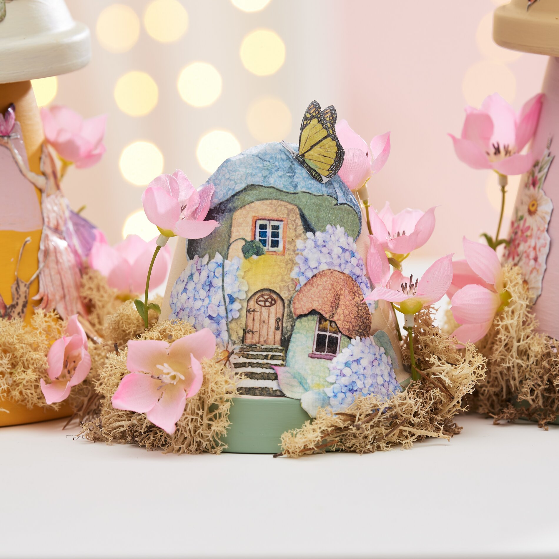 Feenhäuser aus Terrakottatöpfen