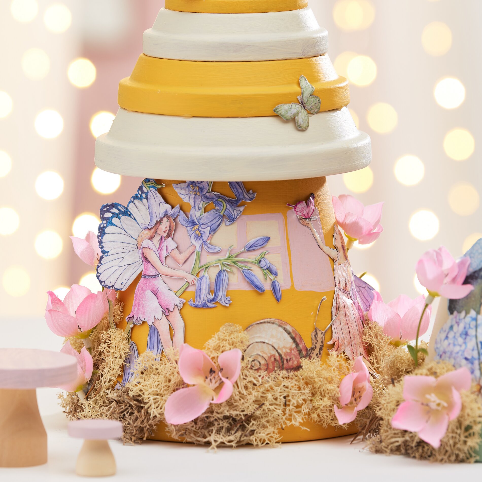 Feenhäuser aus Terrakottatöpfen