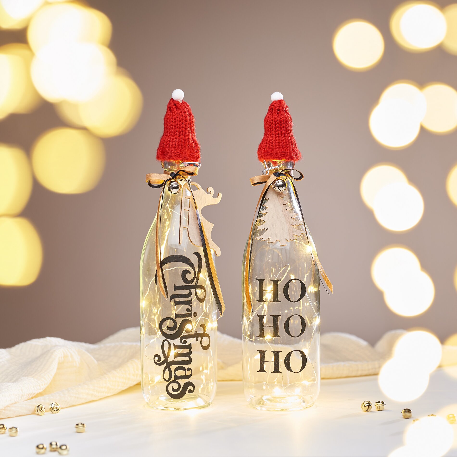 glasflschen weihnachten