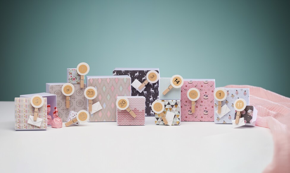 Adventskalender schachteln