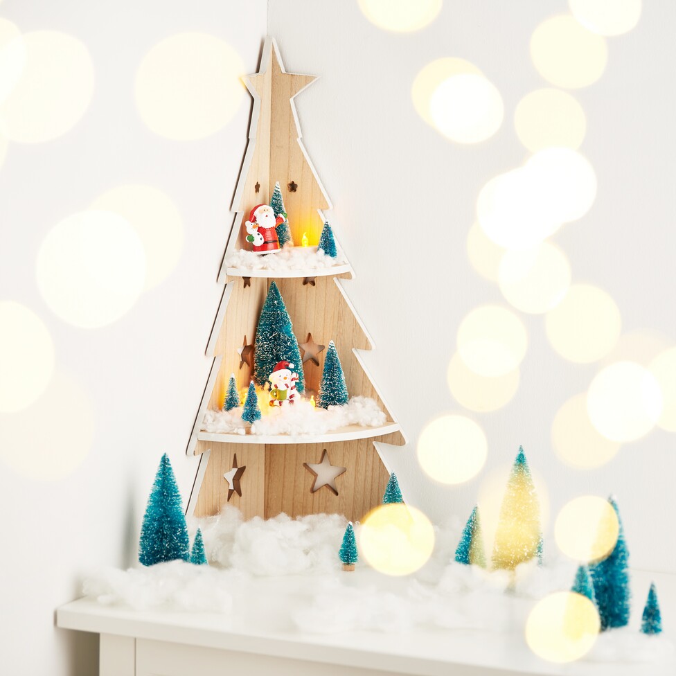 Winterlandschaft auf Ecketagere