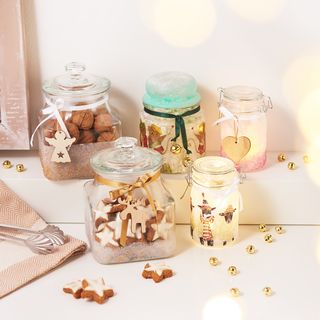 mit der Serviettentechnik und einem Frost- Effekt zauberhafte Gläser