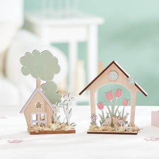 Frühlingshafte Steckmotive bemalen