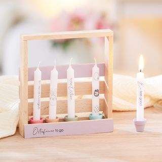 Kerzenkorb aus Bastelklötzchen