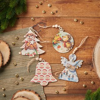 Anhänger mit Serviettentechnik gestalten