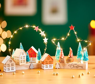 Dekorationen mit Metallringen