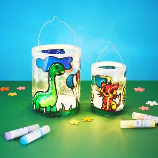 Lantern with Winow Color Painting