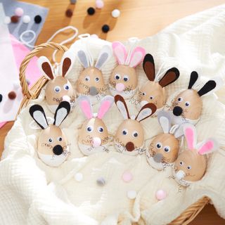 VBS Zestaw do rękodzieła ozdobne zawieszki "Zajączek z jajkiem"