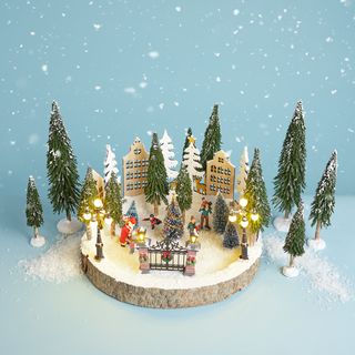 Miniaturowa sceneria &bdquo;Zimowa wioska&rdquo; 