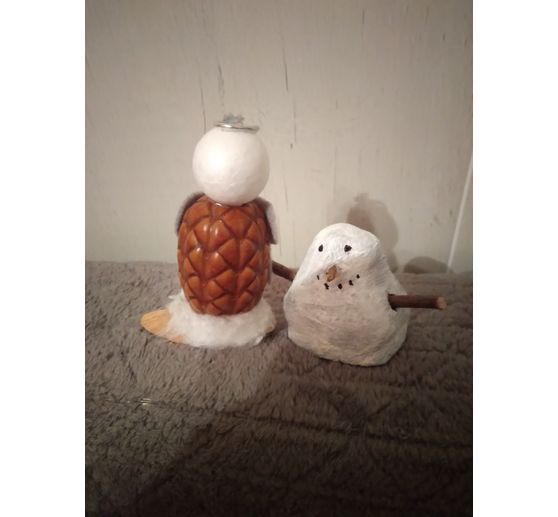 108_Reslmaiz96_Beton Schneemann & Zapfen Engel