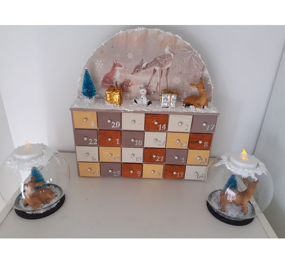 133_Celyne_Le calendrier de l'avent la foret de No&euml;l