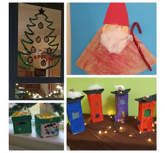 321_Weihnachtswerkstatt in der U3 Gruppe_Weihnachts- Winterh&auml;user